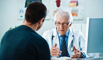 A doctor's consultation for prostatitis by a doctor