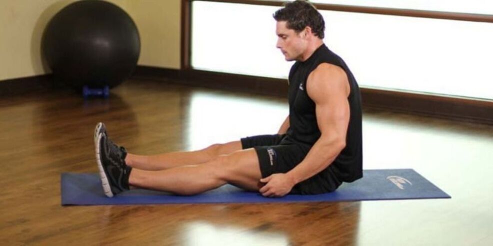 A man doing exercises that help relieve inflammation of the prostate gland